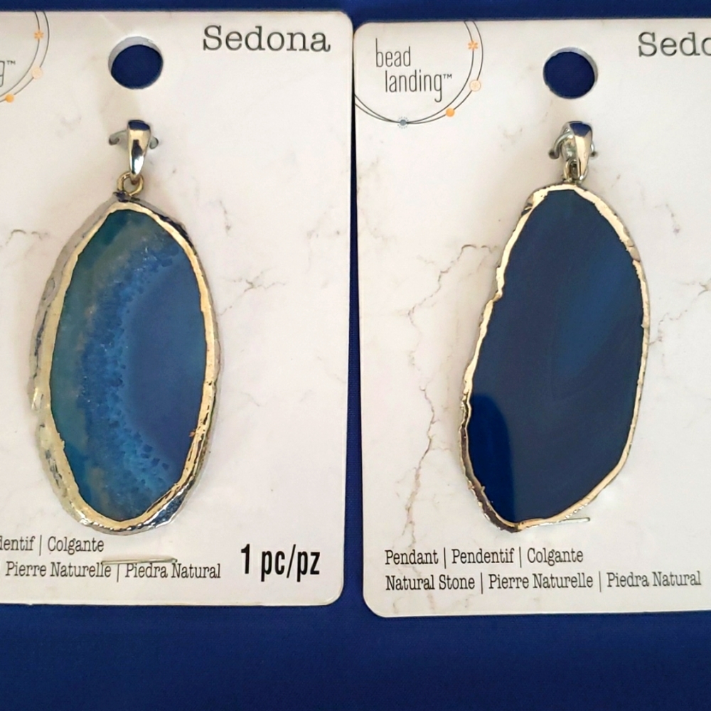 Natural stones in silver metal 2 for price